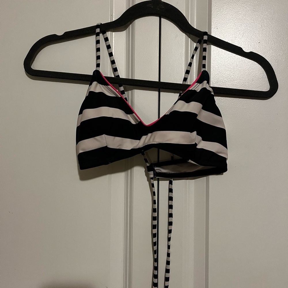 Black and white swimsuit top
